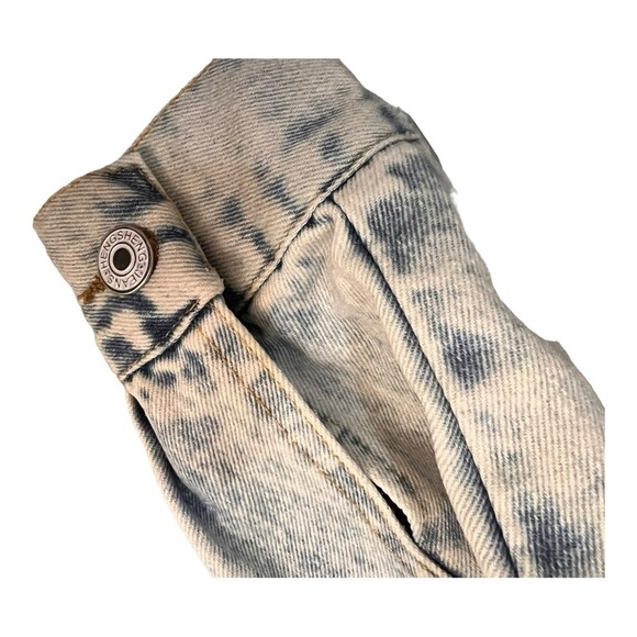 Jean Jacket Acid Wash Cropped Destroyed Size Xs - Picture 7 of 10